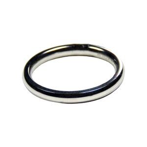 Inox Men's Stainless Steel Polished Band Ring